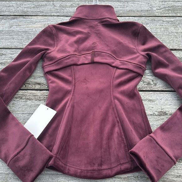 Lululemon Define Jacket Velvet‎ Garnet size 2 NWT - Picture 2 of 9